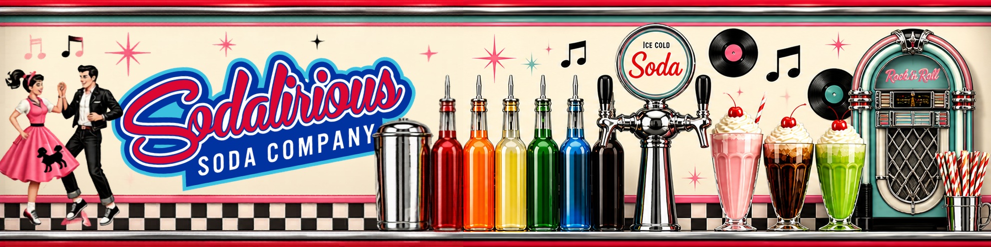 Soda blog featuring 1950s soda bar drinks and creative soda ideas